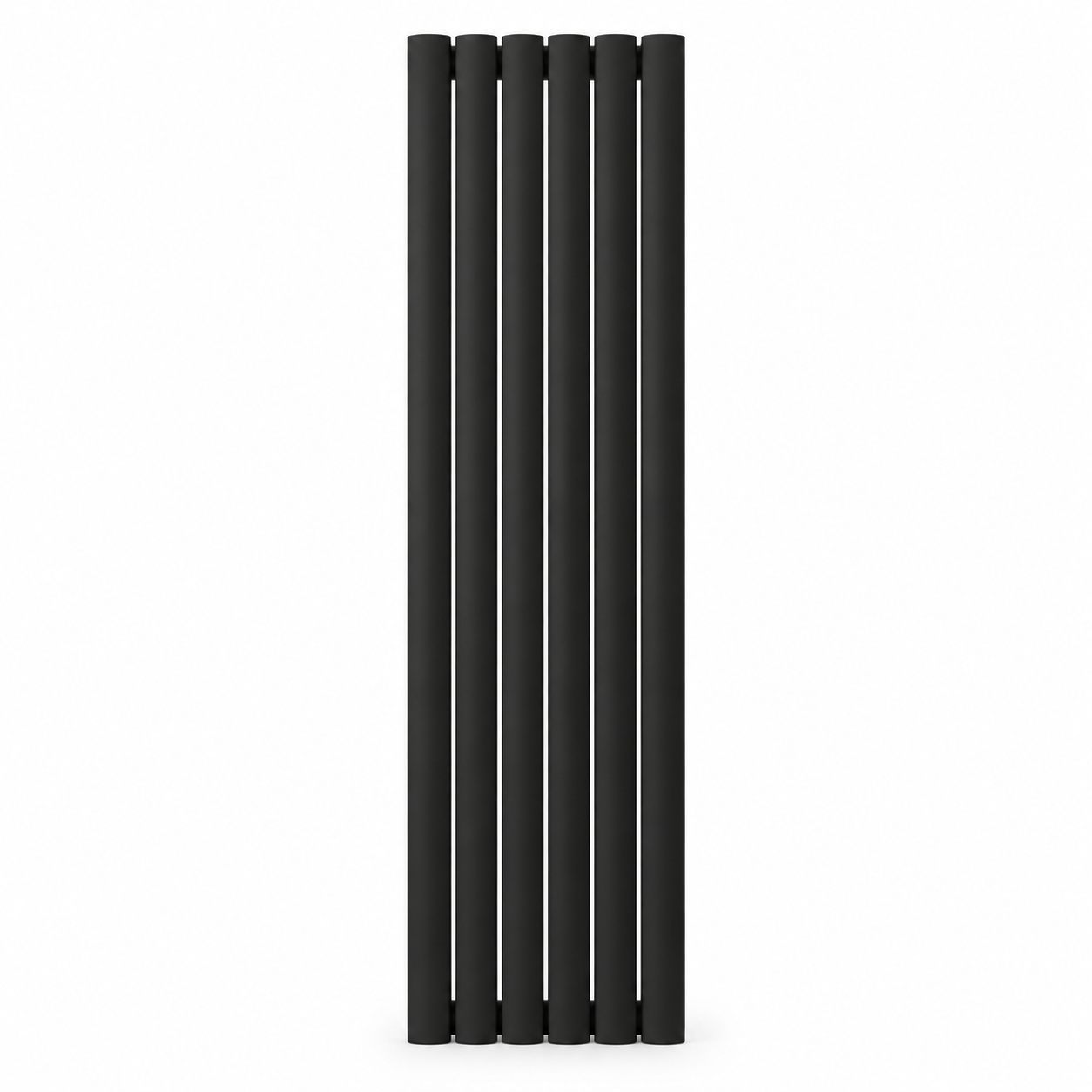 Трубчатый радиатор Sunlike, тип ST-6015B, 1600х408, 6 секций, чёрный , универсальное подключе