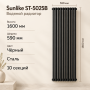 Трубчатый радиатор Sunlike, тип ST-5025B, 1600х590, 10 секций, чёрный, универсальное подключ