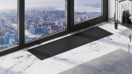 Конвектор внутрипольный с вентилятором