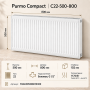 Стальной панельный радиатор Purmo Compact, тип C 22-500-800