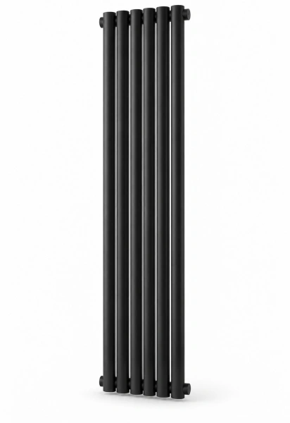 Трубчатый радиатор Sunlike, тип ST-5025B, 1600х354, 6 секций, чёрный, универсальное под