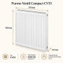 Стальной панельный радиатор Purmo Ventil Compact, тип CV 33-900-700