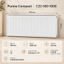 Стальной панельный радиатор Purmo Compact, тип C 22-500-1000