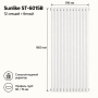 Трубчатый радиатор Sunlike, тип ST-6015B, 1800х816, 12 секций, белый, универсальное подключение