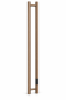Электрический полотенцесушитель Ceontera AvonFlow, тип 1200-137, цвет Brush Bronze