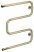 Sunerzha Ш-образный+, 600×500, Без покрытия, артикул 00-4014-6050