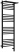 Sunerzha Богема 3.1 с 1 полкой, 1000×400, Без покрытия, артикул 00-6006-1040