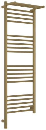 Sunerzha Богема 3.1 с 1 полкой, 1200×400 мм, Золотой шёлк, блок слева, артикул 32-6006-1240